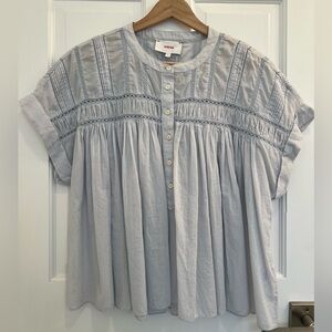 XiRENA Louelle Skylight Blue Blouse Top size Small